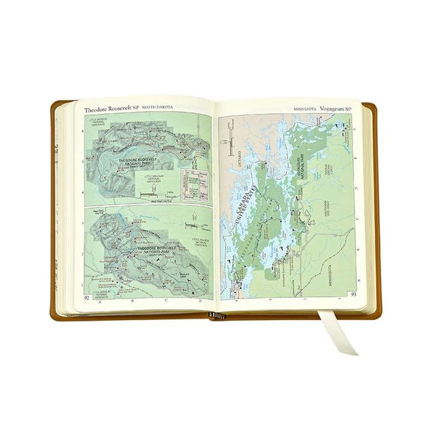 America National Parks Leather Book