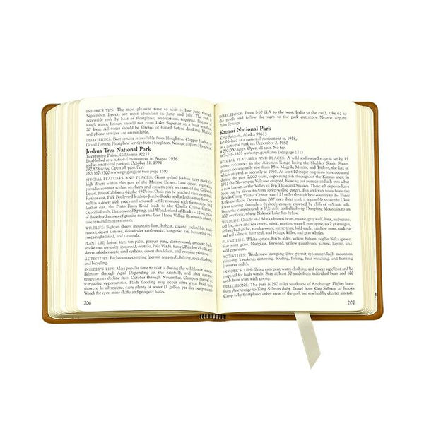 America National Parks Leather Book
