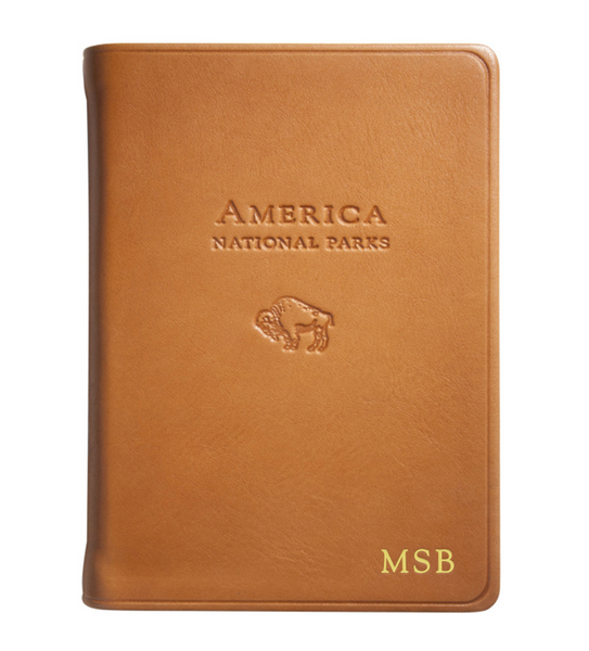 America National Parks Leather Book