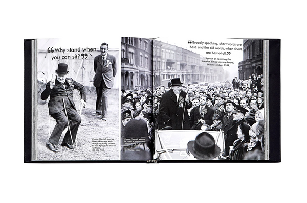 Churchill Wit and Wisdom Leather Book