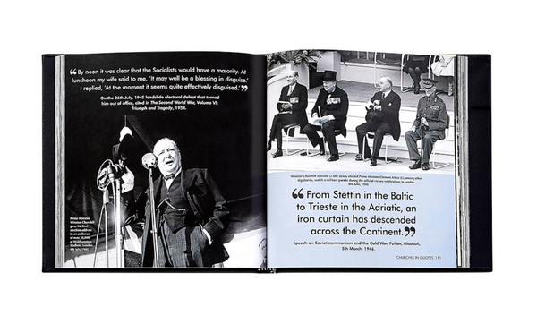 Churchill Wit and Wisdom Leather Book