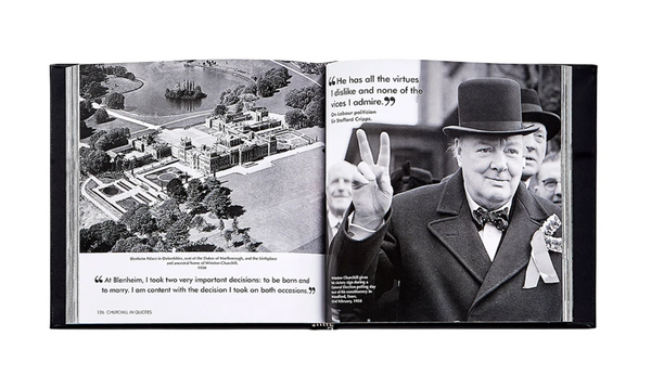 Churchill Wit and Wisdom Leather Book