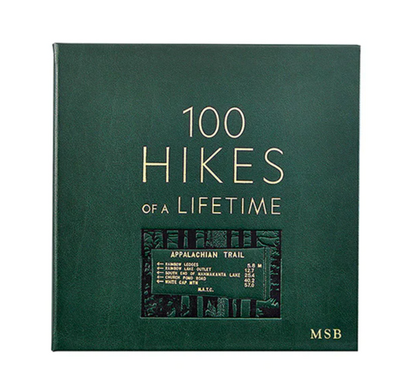 100 Hikes of Lifetime Leather Book