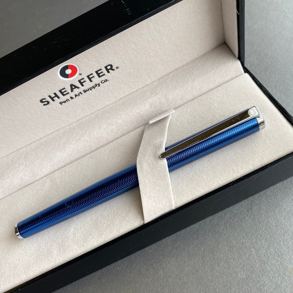 Sheaffer Blue Lacquer Fountain Pen – Brenda Himmel Stationery