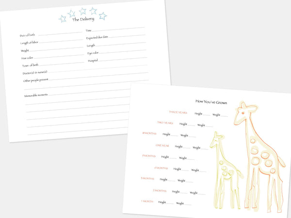 Baby Book, Blue - Customizable