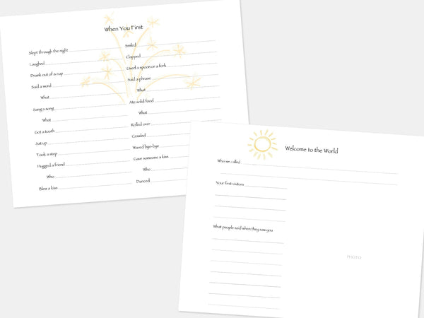 Baby Book, Blue - Customizable