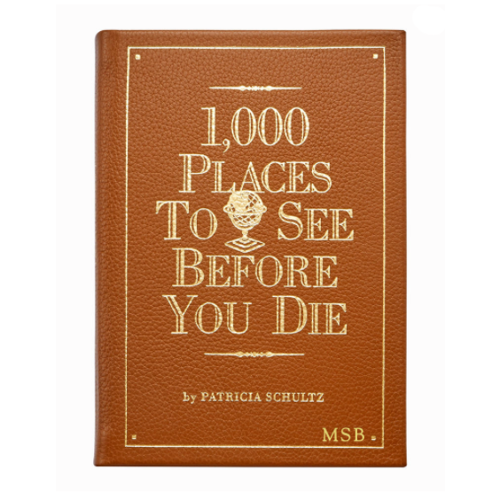1000 Places to See Before You Die Leather Book