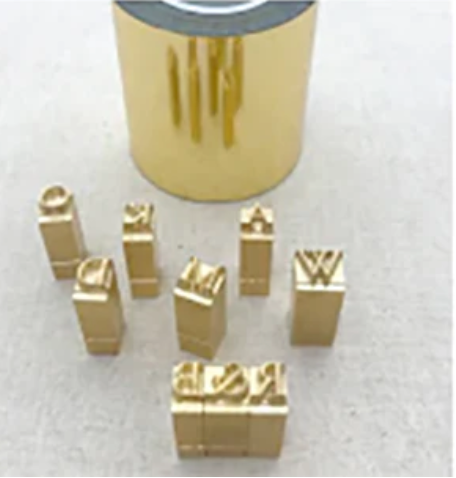 1 Line Gold Foil Embossing on Handbound Journal