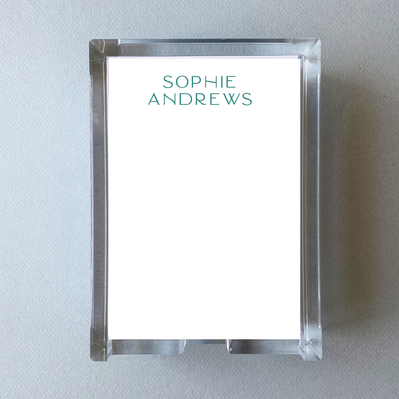 Acrylic Note Holder - San Serif