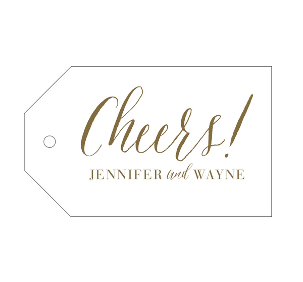 Personalized Gift Tag, Letterpress, Luggage