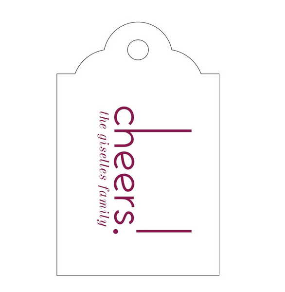 Personalized Gift Tag, Letterpress, Mini Vintage