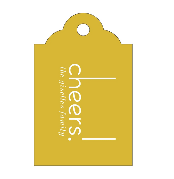 Personalized Gift Tag, Foil Stamped, Mini Vintage