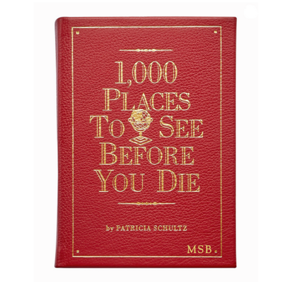 1000 Places to See Before You Die Leather Book