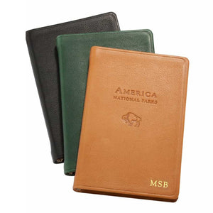 America National Parks Leather Book