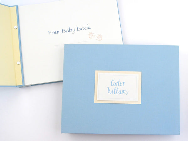 Baby Book, Blue - Customizable