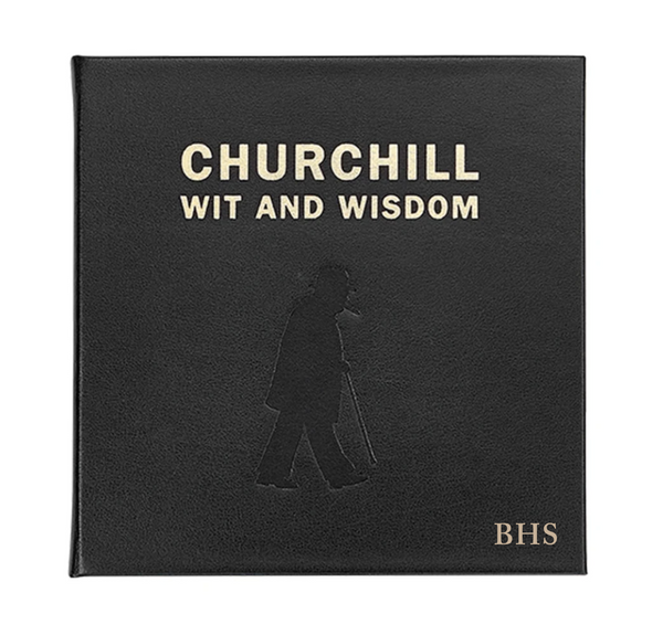 Churchill Wit and Wisdom Leather Book