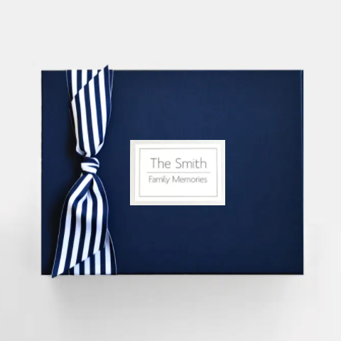 Family Memory Book, Navy - Customizable