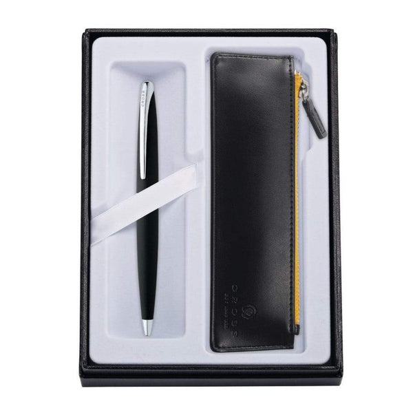 Cross ATX Black Ballpoint Pen with Pouch