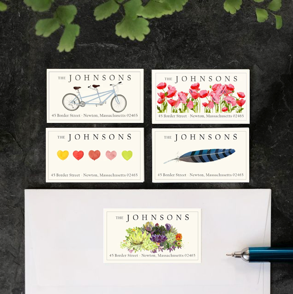 Panoramic Address Labels, Desert Array, Set of 45