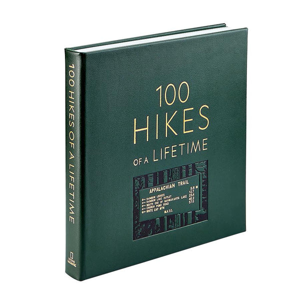 100 Hikes of Lifetime Leather Book