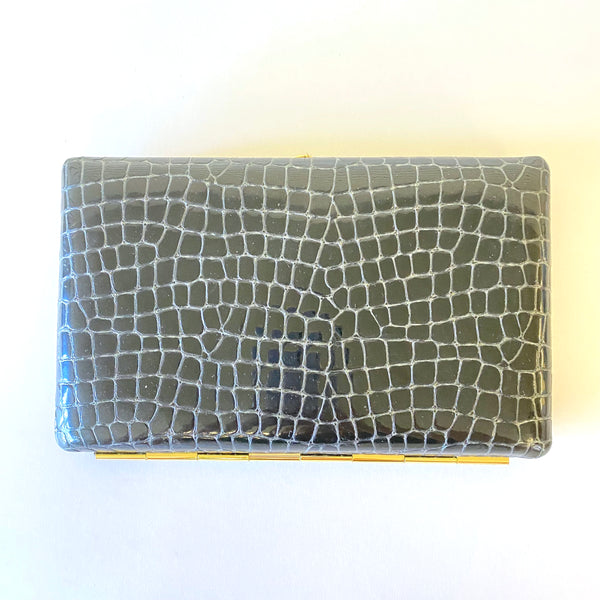 Clutch Wallet – Black Croc