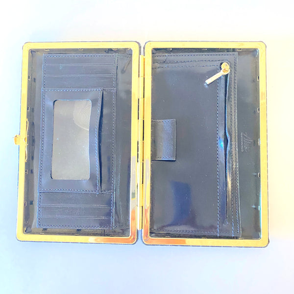 Clutch Wallet – Black Croc