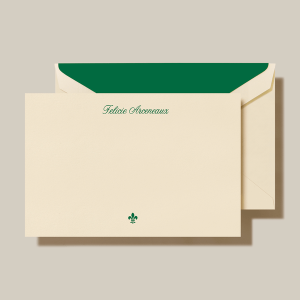 Crane Personalized Flat Horizontal Card