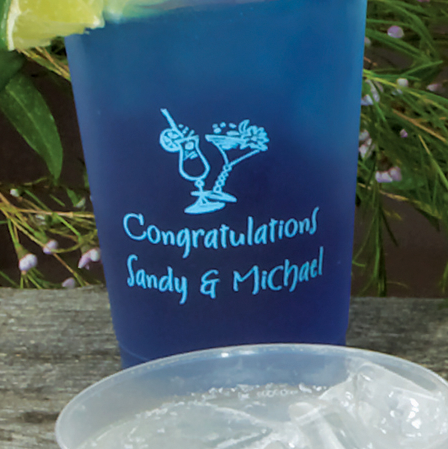 Personalized 10 oz. Party Tumblers, Set of 25