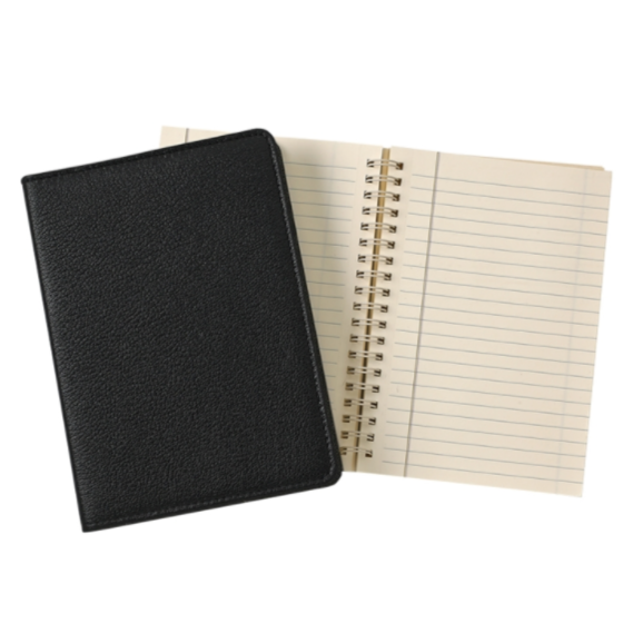 Refillable Goatskin Leather Notebook
