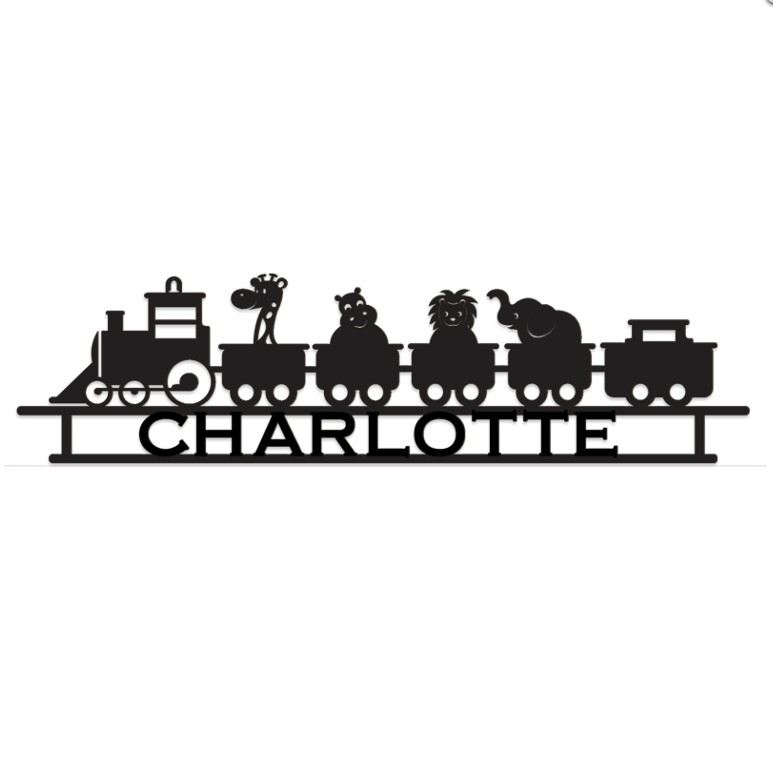 Zoo Train Wall Sign
