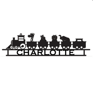 Zoo Train Wall Sign