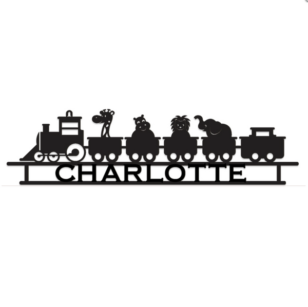 Zoo Train Wall Sign