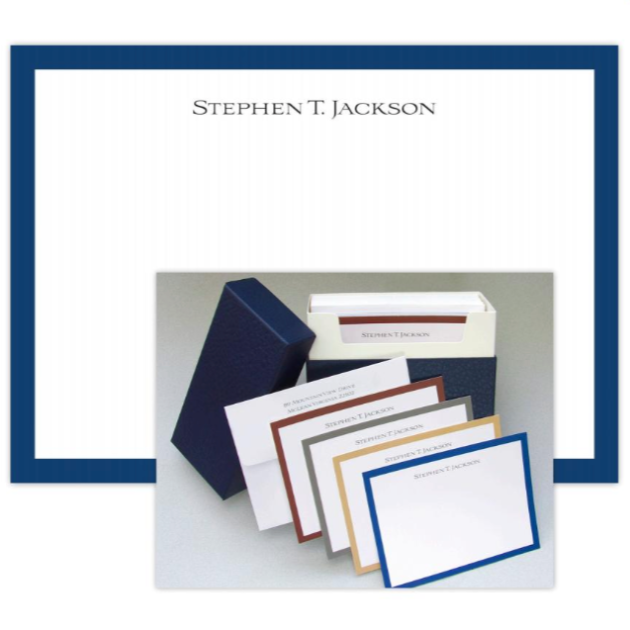 The Grand Collection Notecard Set - Navy Box