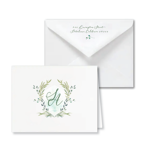 Crest Folded Notecards