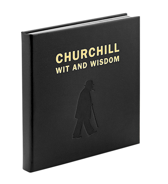 Churchill Wit and Wisdom Leather Book