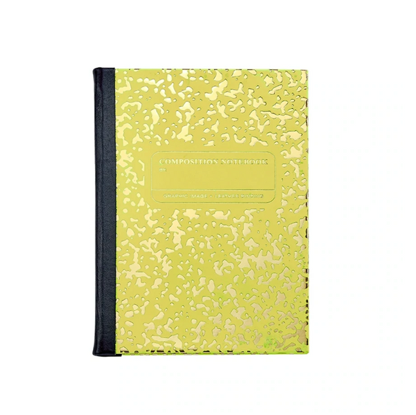 Leather Neon Composition Notebook