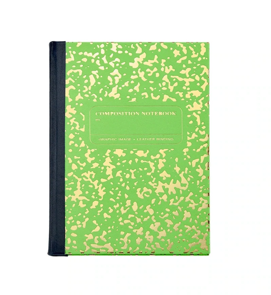 Leather Neon Composition Notebook
