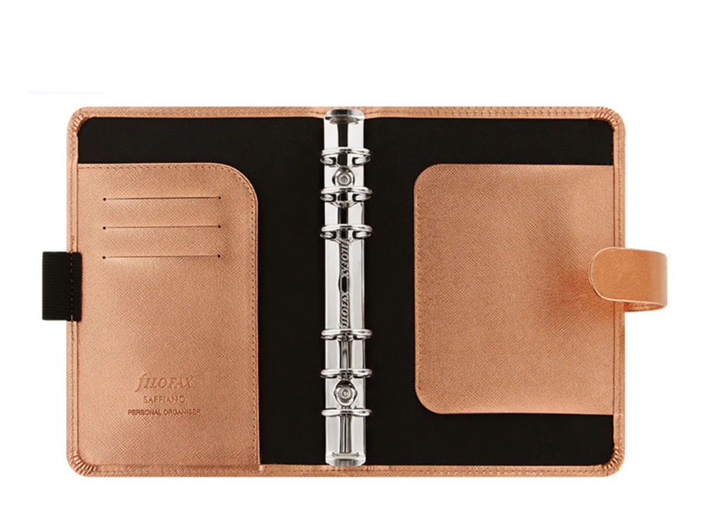 Filofax Personal Size - Saffiano Rose Gold – Brenda Himmel Stationery