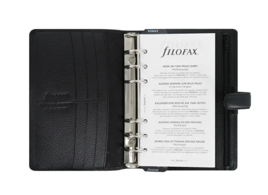 Filofax A5 Size – Nappa Leather Black – Brenda Himmel Stationery