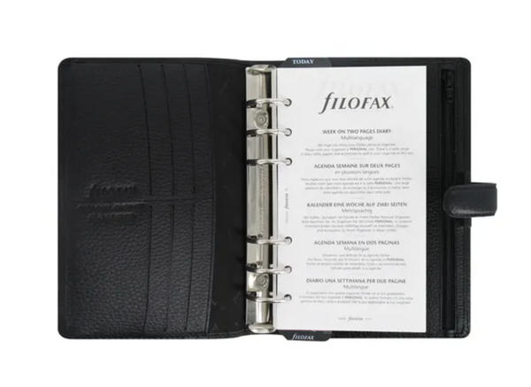 Filofax Personal Size – Finsbury Black