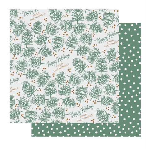 Personalized Gift Wrap - Pines