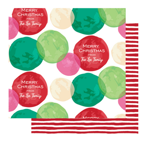 Personalized Gift Wrap - Painted Circles