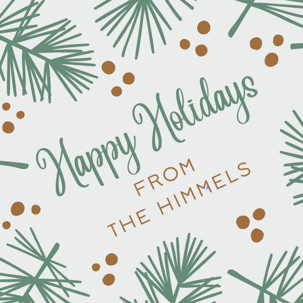 Personalized Gift Wrap - Pines