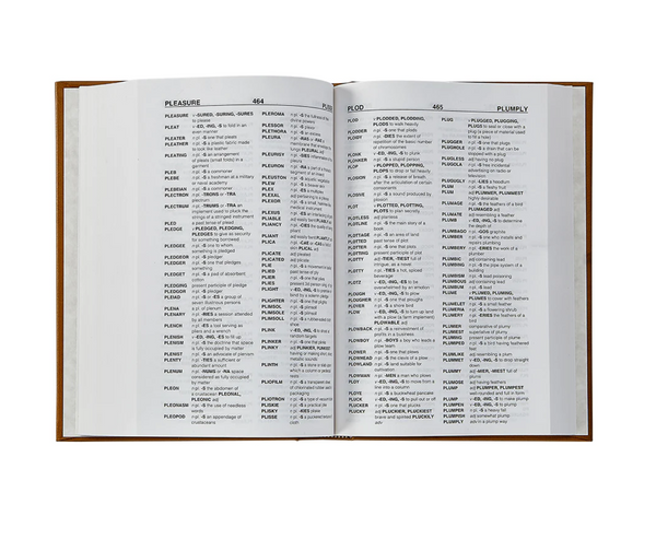 Official Merriam Webster Scrabble Dictionary - Leather