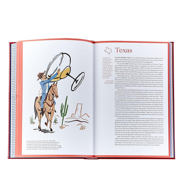 United States of Cocktails Leather Book