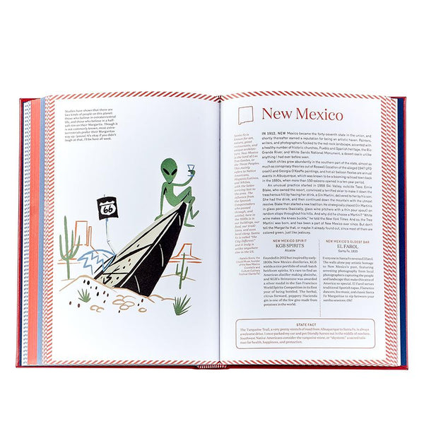 United States of Cocktails Leather Book