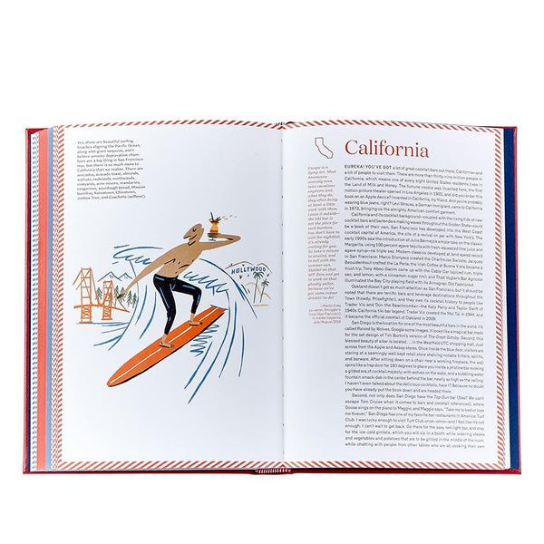 United States of Cocktails Leather Book