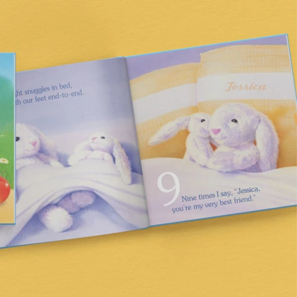 Personalized Snuggle Bunny Book & Bunny